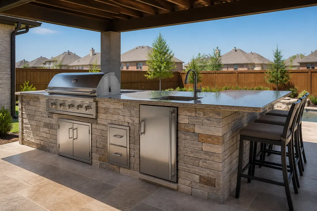 Outdoor Kitchen Construction by Frisco Outdoor Kitchen Pros
